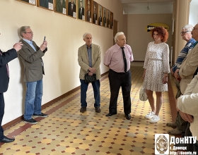Открытие портрета Ю. Ф. Булгакова в галерее выдающихся учёных ДонНТУ